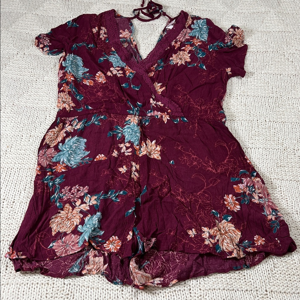 Xhilaration Floral Print Romper